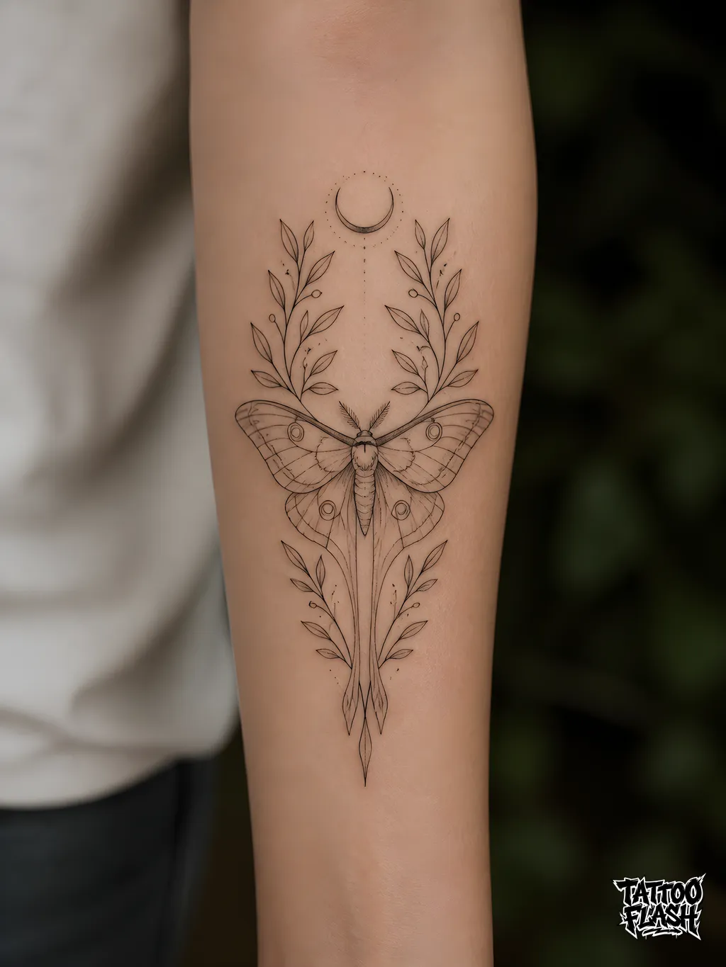 Fine-line Forearm tattoo design