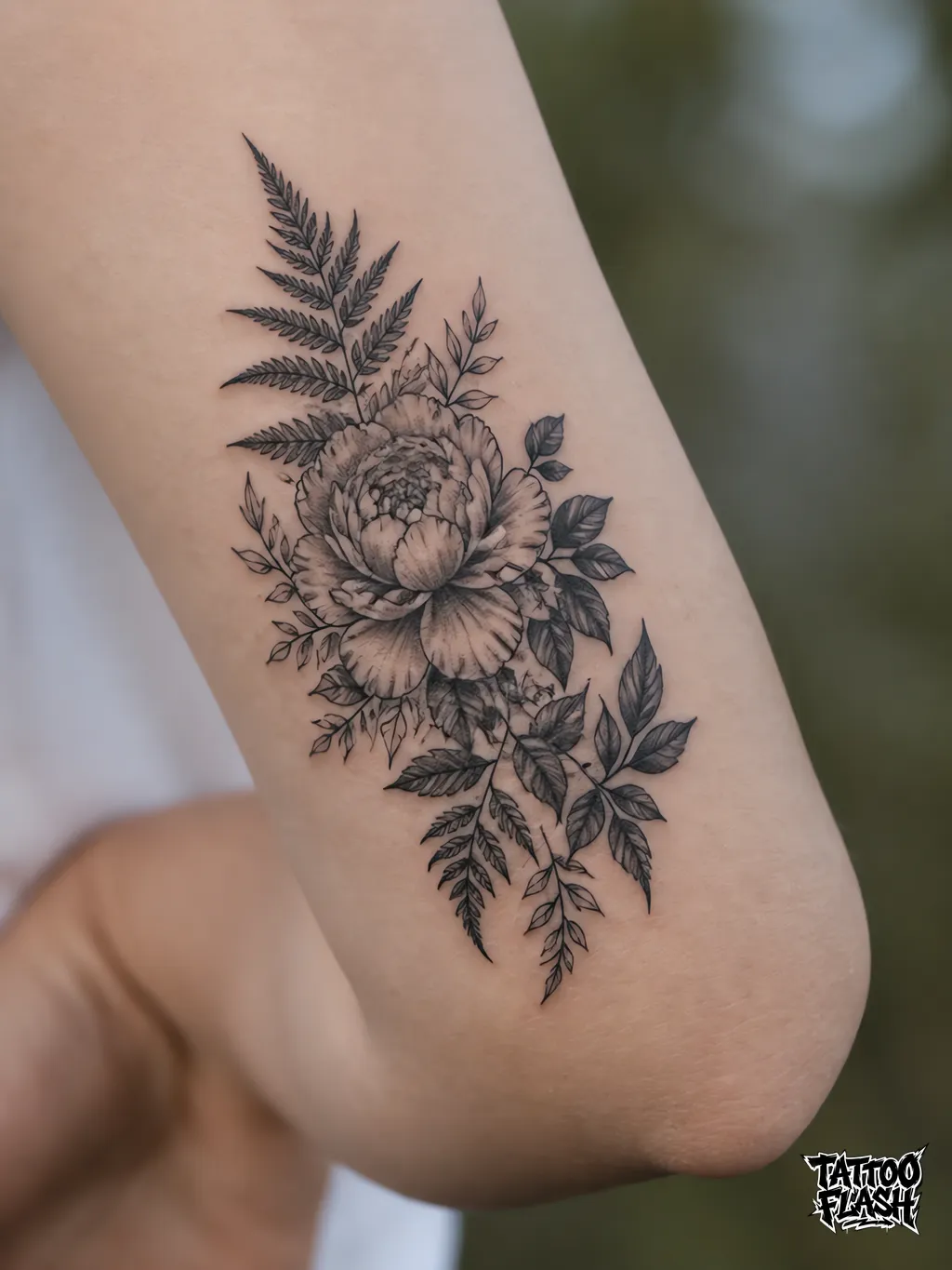 Fine-line Forearm tattoo design