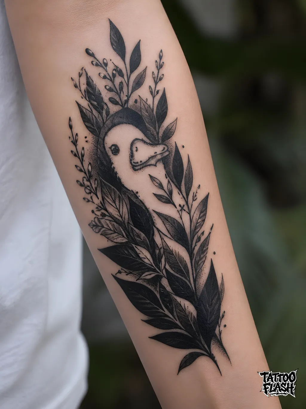 Blackwork Forearm tattoo design